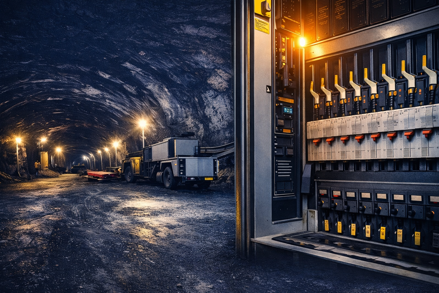 Mining tunnel and electrical protection panel engineering services